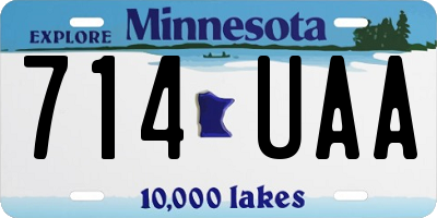 MN license plate 714UAA