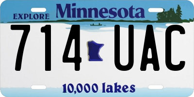 MN license plate 714UAC