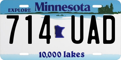 MN license plate 714UAD