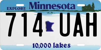 MN license plate 714UAH