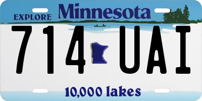 MN license plate 714UAI