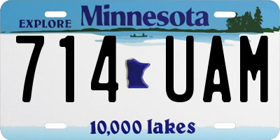 MN license plate 714UAM