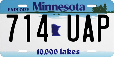 MN license plate 714UAP