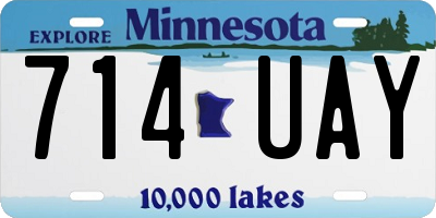 MN license plate 714UAY