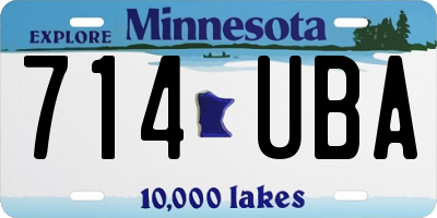 MN license plate 714UBA