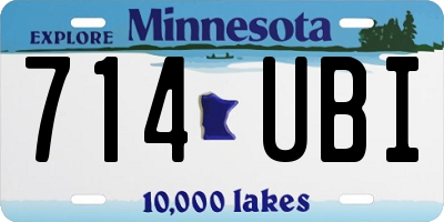 MN license plate 714UBI