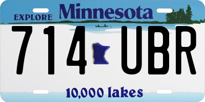 MN license plate 714UBR
