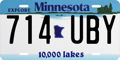 MN license plate 714UBY