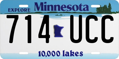 MN license plate 714UCC