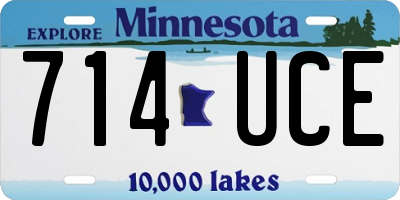 MN license plate 714UCE