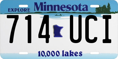 MN license plate 714UCI