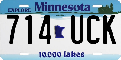 MN license plate 714UCK