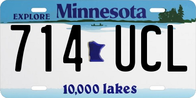 MN license plate 714UCL