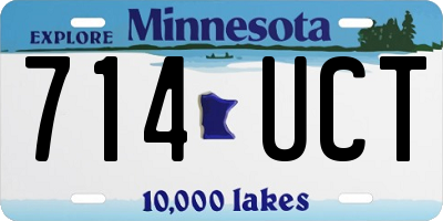 MN license plate 714UCT