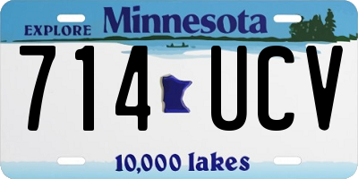 MN license plate 714UCV