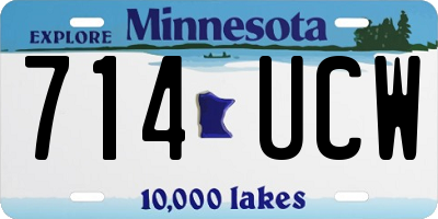 MN license plate 714UCW