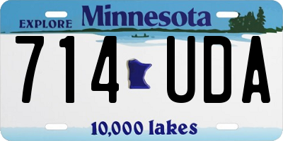 MN license plate 714UDA