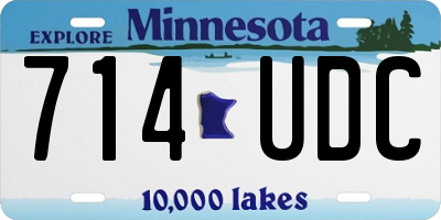 MN license plate 714UDC
