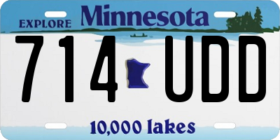 MN license plate 714UDD