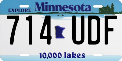 MN license plate 714UDF