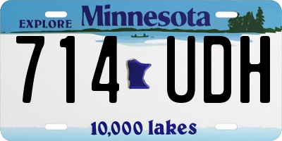 MN license plate 714UDH