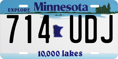 MN license plate 714UDJ