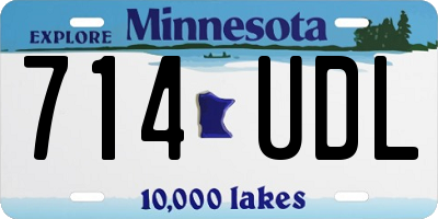 MN license plate 714UDL