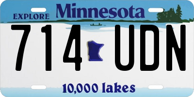 MN license plate 714UDN