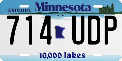 MN license plate 714UDP