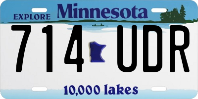 MN license plate 714UDR