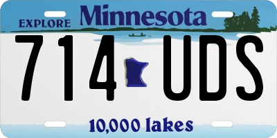 MN license plate 714UDS
