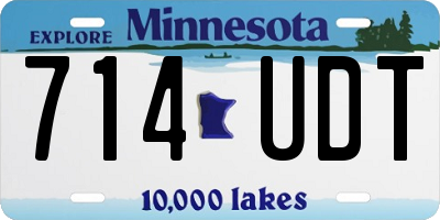 MN license plate 714UDT