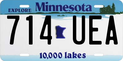 MN license plate 714UEA