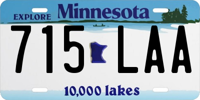 MN license plate 715LAA