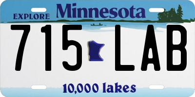 MN license plate 715LAB