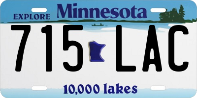 MN license plate 715LAC