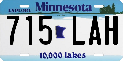 MN license plate 715LAH