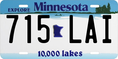 MN license plate 715LAI