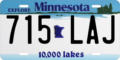 MN license plate 715LAJ