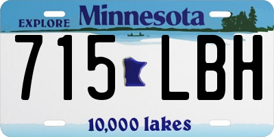 MN license plate 715LBH