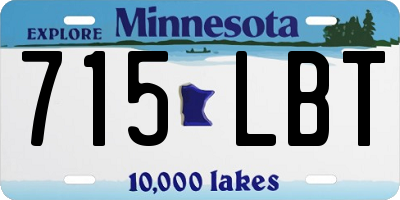 MN license plate 715LBT