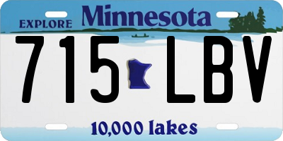 MN license plate 715LBV