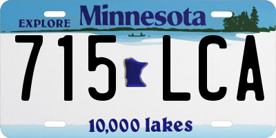 MN license plate 715LCA