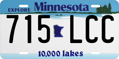 MN license plate 715LCC