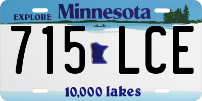 MN license plate 715LCE