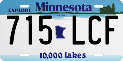 MN license plate 715LCF