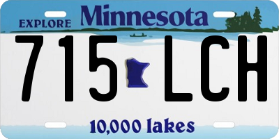 MN license plate 715LCH