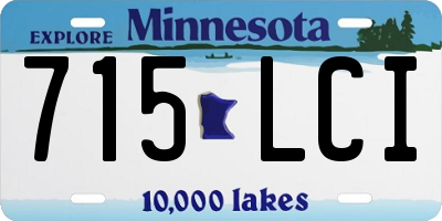 MN license plate 715LCI