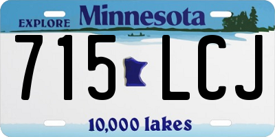 MN license plate 715LCJ
