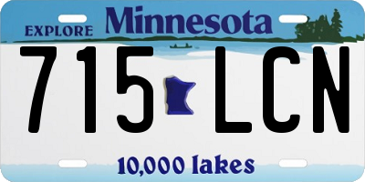 MN license plate 715LCN